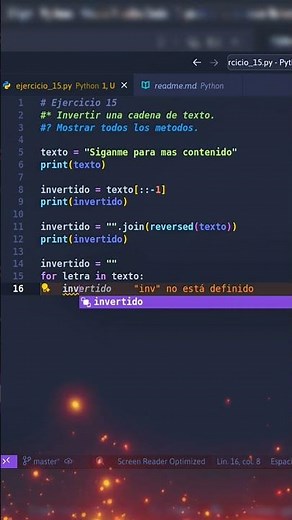 Invertir una Cadena de Texto en Python 🔥🧑🏻‍💻☕ #programación #python #algoritmo