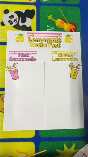 Getting ready for Lemonade Taste Test Day