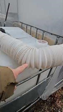 Rain barrel set up with IBC totes