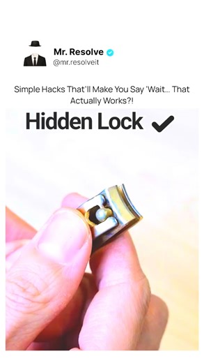 That tiny hole in your nail cutter? It’s not just design — it actually locks the lever so it doesn’t snap open in your bag. The tab on your Coke can? It’s there to hold your straw perfectly in place while you sip. 🥤💨 And when the lid’s too tight or you’re out of tools — there’s always a clever trick hiding in plain sight. These aren’t just hacks — they’re the kind of simple genius ideas that make you wonder why you never noticed them before. Everyday objects, reimagined with smart thinking. 💡