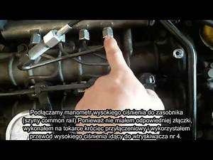 Pomiar ciśnienia paliwa w układzie common rail
