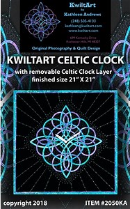 KwiltArt Celtic Clock Quilt Pattern