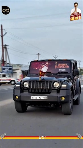 TVK Modified Thar Jeep 🔥| Thalapathy Vijay | TVK | Aadhav Arjuna | Sengottaiyan | Jananayagan