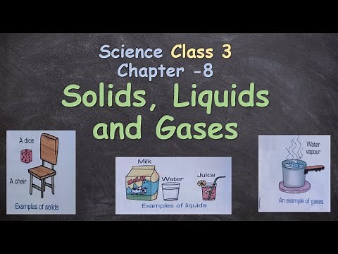 Solids, Liquids and Gases || Class 3, Science Chapter 8 || Science Lesson 8 Questions & Answers