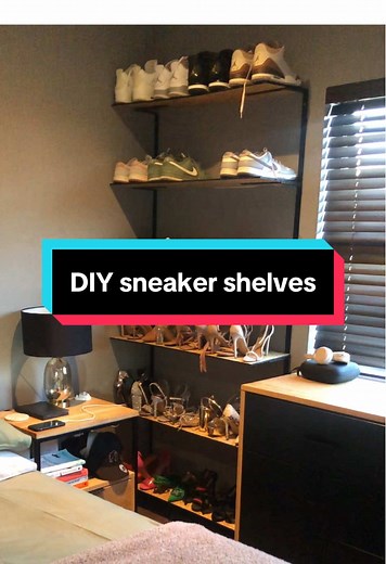 DIY Sneaker Shelves for Walk-In Closets