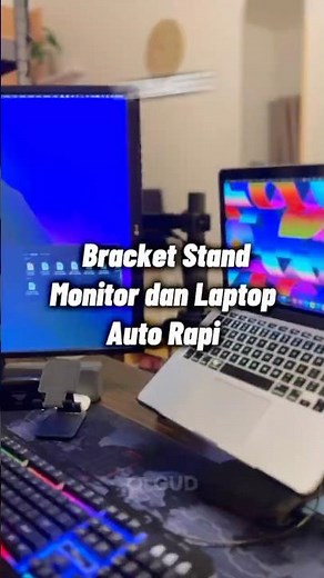 Tidy Up Your Desk with a Double Laptop & Monitor Stand