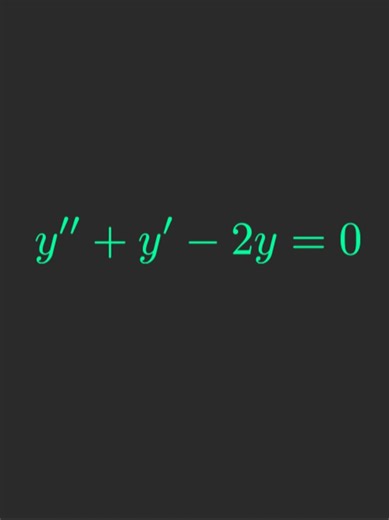 Linear Homogeneous ODE: Constant Coefficients #differentialequation #linear #homogeneous #calculus #math