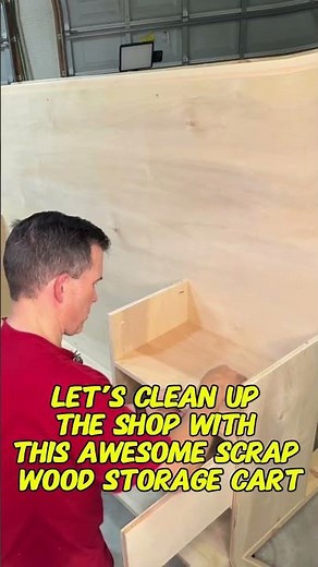 Awesome Scrap Lumber Storage Cart - Mobile & Easy to Build