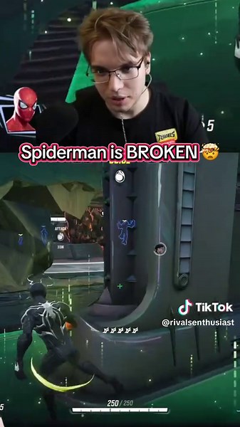 Necros tries out the NEW Spiderman team-up 🤯 #marvelrivals #fyp #twitch #twitchclips #spiderman #necros