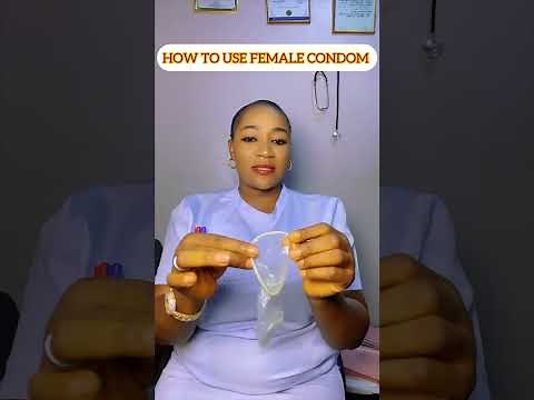 How to use the female condom.