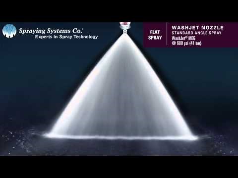 WashJet® MEG High Impact Spray Demonstration by Spraying Systems Co.