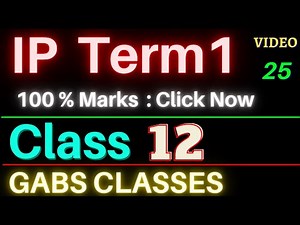 IP Term 1 Class 12 | IP Term 1 Chapter 1 | Class 12 IP