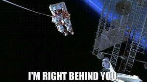 I'm right behind you.