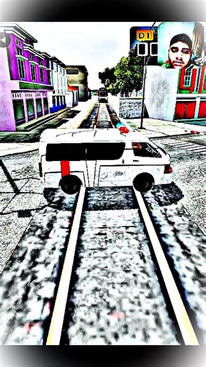 Ambulance vs Train on Rail Crossing #gaming #bussid #ambulance #viralvideo #shorts #train