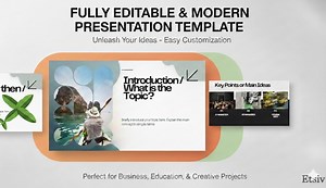 Editable Academic Presentation Template Canva | Student Presentation Slides | School Project | Digital Download - Etsy