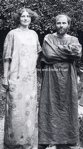 Gustav Klimt and Emilie Flöge #artlovers #painting #history #explore #arthistory