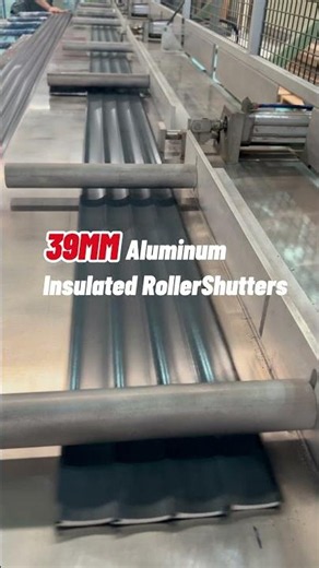 39mm aluminum insulated roller shutters. #lanma #rollingshutter #factory #foamslats#manufacturing