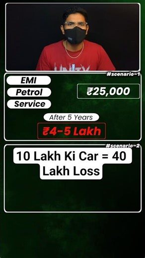 ₹10 Lakh Car = ₹40 Lakh Loss! Kaise ? 📉🚗 | Nikhilfinance1 #shorts