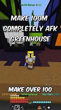 Make 50M Per Day COMPLETELY AFK With the Greenhouse! (Hypixel Skyblock) #yadi #hypixelpartner