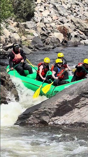 Dropping into Clear Creek Rafting