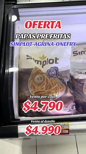 Venta de Papas Congeladas Simplot, Agrina y OneFry en La Florida