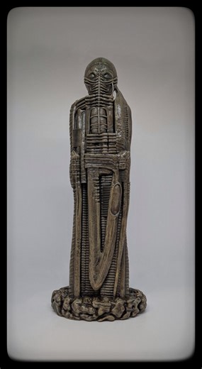 Inspired by H.R. Giger- Samurai Sculpture -12.4 in (31.5cm/315mm) 3D Resin Art - Etsy