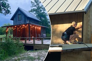 I couldn’t afford rent so I turned my childhood playhouse into a tiny home