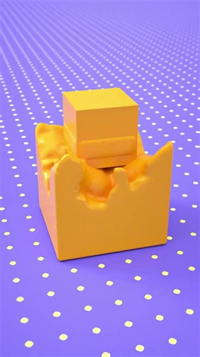 Stretchy Liquid Cube 💦🧡