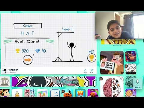 My First Video/ Hangman video game/ How to play Hangman/ online game/ Medhansh playing for you ❤️