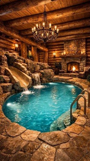 🇺🇸 Building an Indoor Pool Inside a Log Cabin | Rural home life