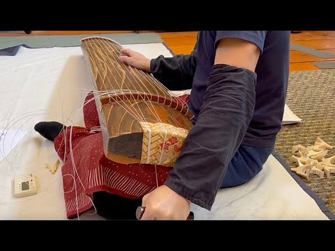 The Magical Work of Restringing Japanese Koto