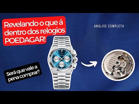 Analise completa do MAQUINARIO do relógio POEDAGAR, vale a pena?