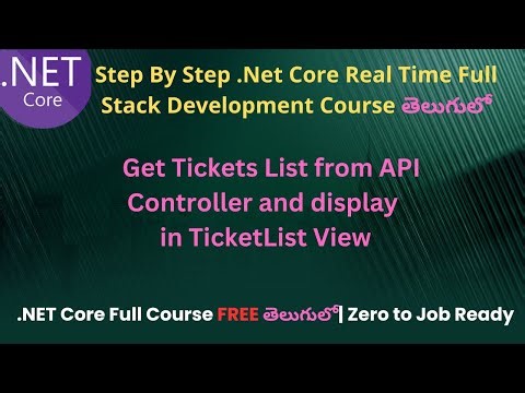 #88 Implementing CreateTicket API in Tickets API Controller | .Net Core Full Development in Telugu