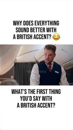 Why does everything sound better with a British accent? 😂 #british