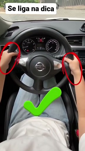 Maneira correta de segurar o volante