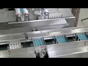 ROTZINGER PharmaPack packaging line for multi vial packaging in combination with our #EcoSavePack.