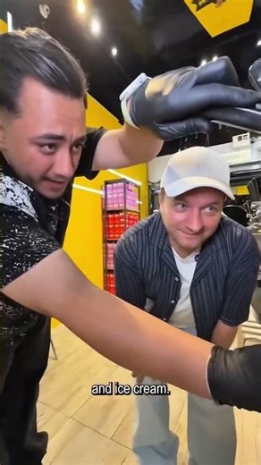 🍦🎉😋 A delicious ice cream in Karaj, Iran — served with the cute Laboo Boo character design! 🐻🍓🌈🇮🇷🍦🎉😋