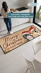 1.3K views | For pet parents, this custom runner rug welcomes guests with personalized designs celebrating where tails never stop wagging!  US & International shipping ✈️ #pawfecthouse #personalized #gifts #petlovers #christmas #runnerrug | The Pawfect House - Pet Lovers Gift | Facebook