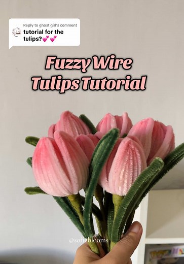 Fuzzy Wire Tulips Tutorial: Craft Beautiful Flowers