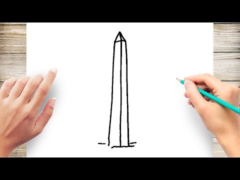 How to Draw Washington Monument Step by Step