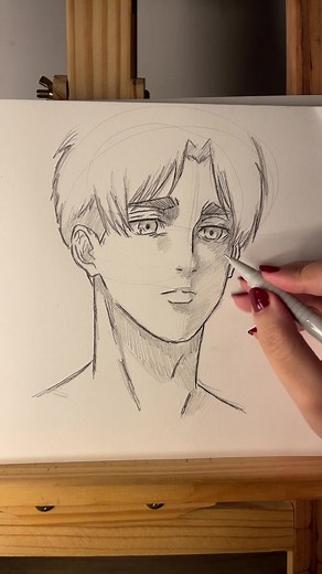 Eren's New Haircut Sketch | Attack on Titan Fanart