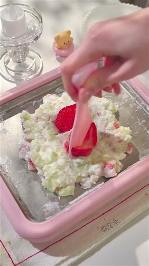 most popular ice cream fruit ice cream Cold Plate Ice Cream Maker #icecreamlove #icecreamtime