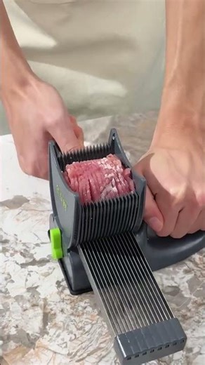 Cut Meat Like a Pro with the Multifunctional Stainless Steel Manual Cutter ( # 2705 ) 1️⃣