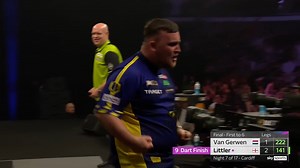 Professional Darts Corporation on Instagram: "LUKE LITTLER HITS THE NINE DARTER! 🚨 What a moment! Luke Littler joins the nine-dart club in the Premier League this year, as he pins the nine-darter in the fourth leg of this final!"