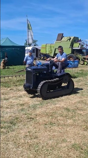 Cletrac model F vintage high drive crawler tractor tracking around Carrington steam rally 2026