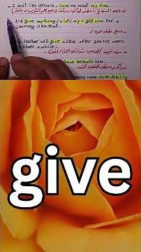 "Give: The Most Common Uses of This Essential English Verb (With Examples!)" #english