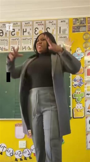 Namibian teacher Gelda Waterboer has gone viral on TikTok for singing to her first-grade students about body safety and consent. “These are my private parts … No one should touch them,” she sings in a video that has gained almost 100 million views | The Times and The Sunday Times