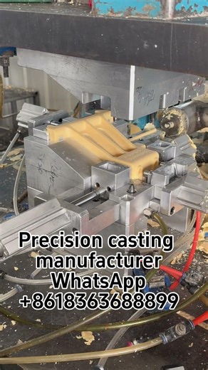 Automatic mold wax patterns - high efficiency, stable dimensions. #foundry #investmentcasting