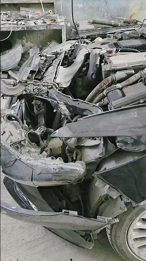 Extreme Front End Damage Repair! Pulling the Front Panel Back to Shape