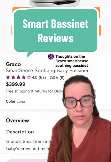 Replying to @Tasheona Necole Here is my review of all the smart bassin... | snoo bassinet